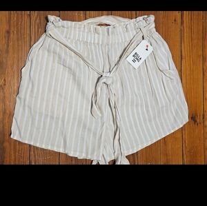 Billabong Women's Striped Tan Shorts